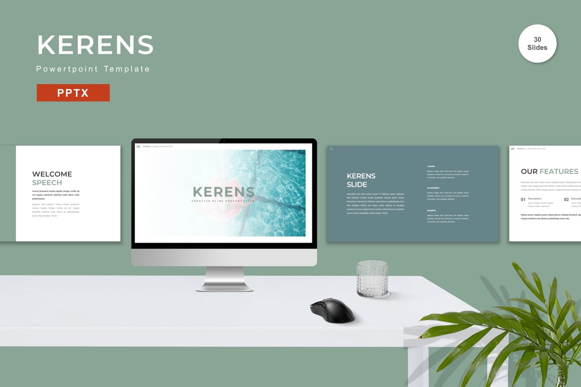 Template PowerPoint Kerens - Solusi Presentasi Profesional untuk Bisnis dan Pribadi