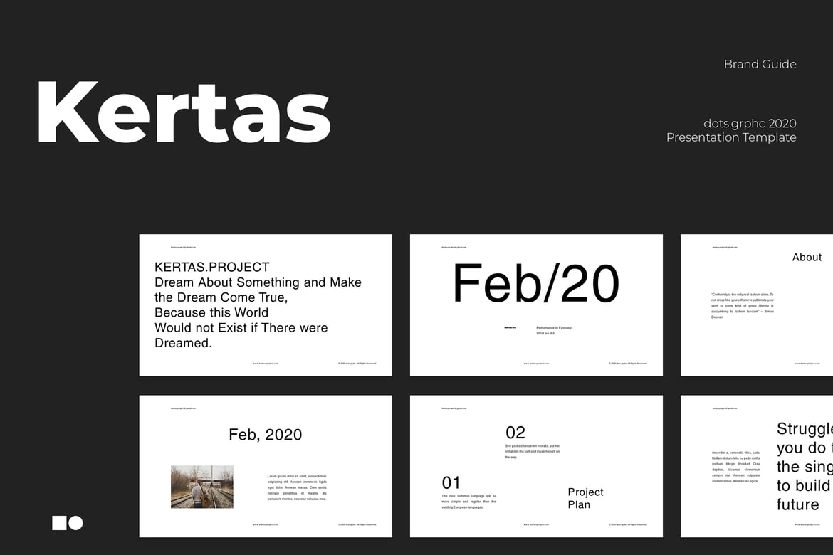 Kertas - Template Presentasi PowerPoint Modern dan Elegan