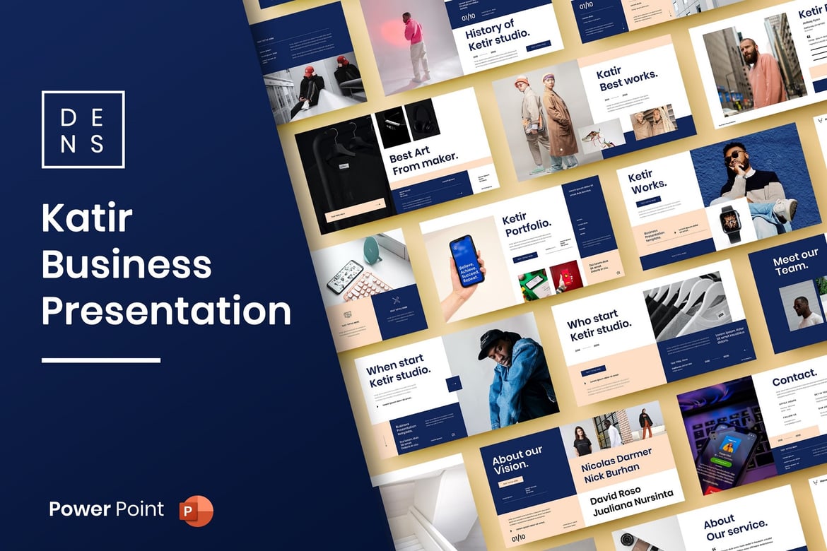 Ketir – Template PowerPoint Bisnis yang Menarik