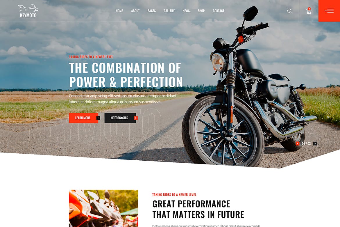 Keymoto - Template Website Motor yang Kreatif dan Responsif
