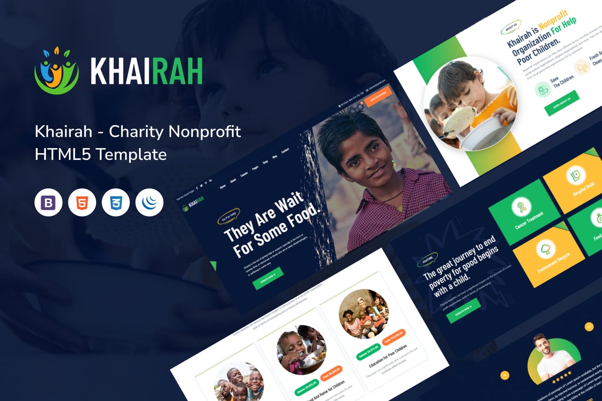 Khairah - Template Website Nonprofit untuk Amal dan Penggalangan Dana