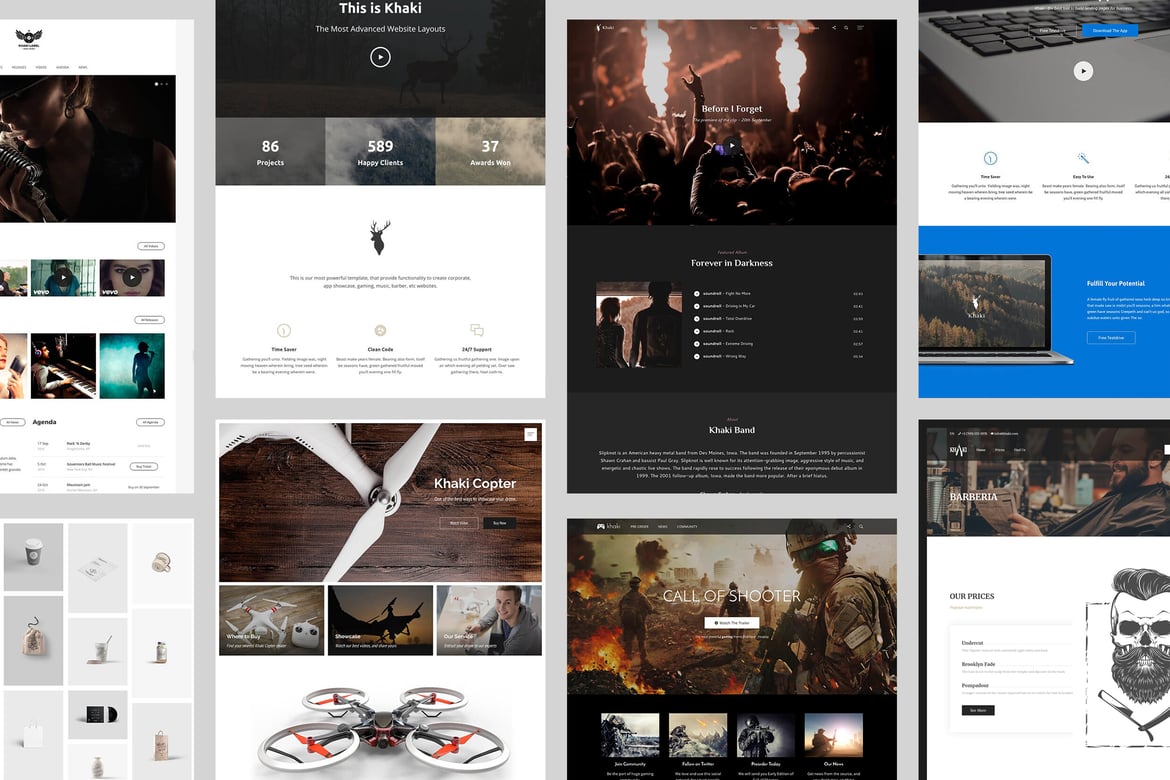 Khaki - Tema WordPress Serbaguna yang Responsif dan Modern