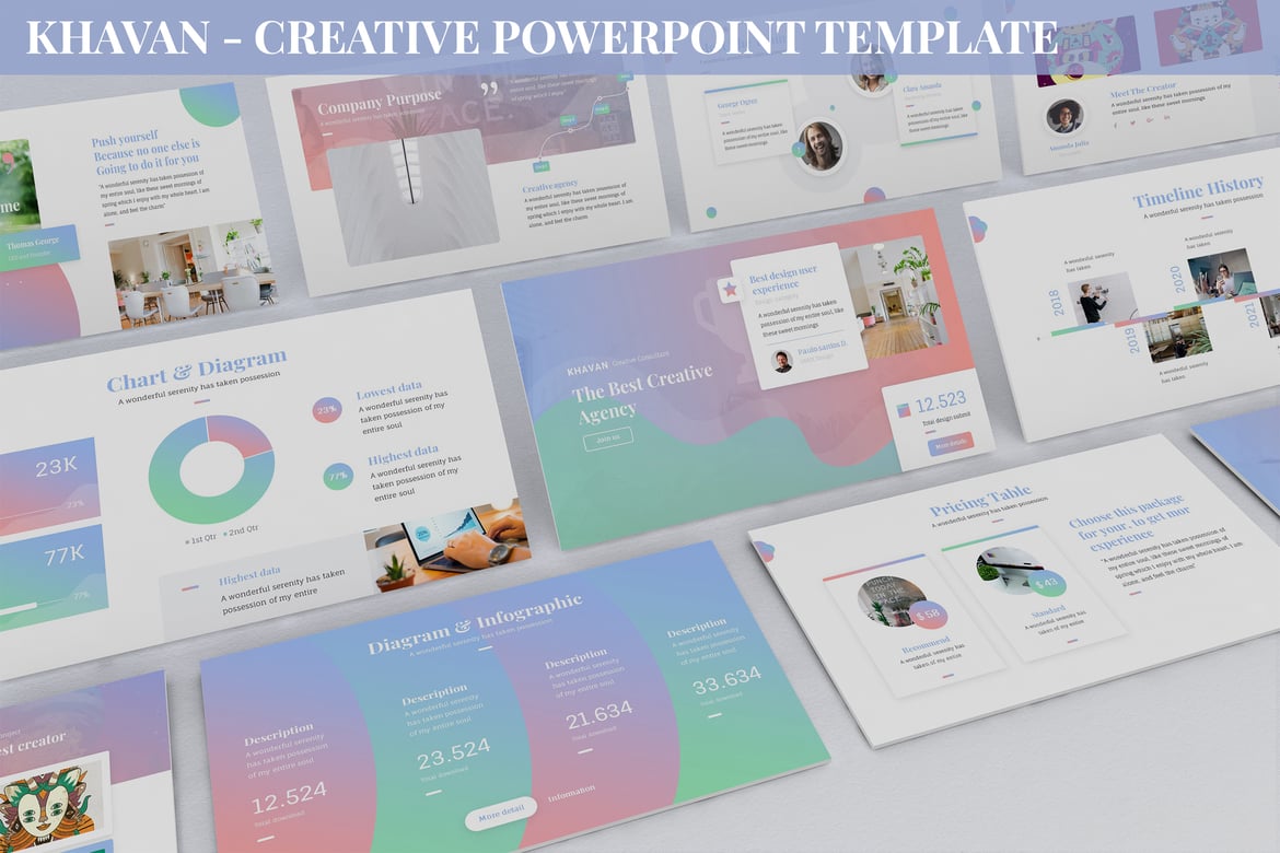 Template Powerpoint Khavan - Desain Kreatif untuk Presentasi Anda