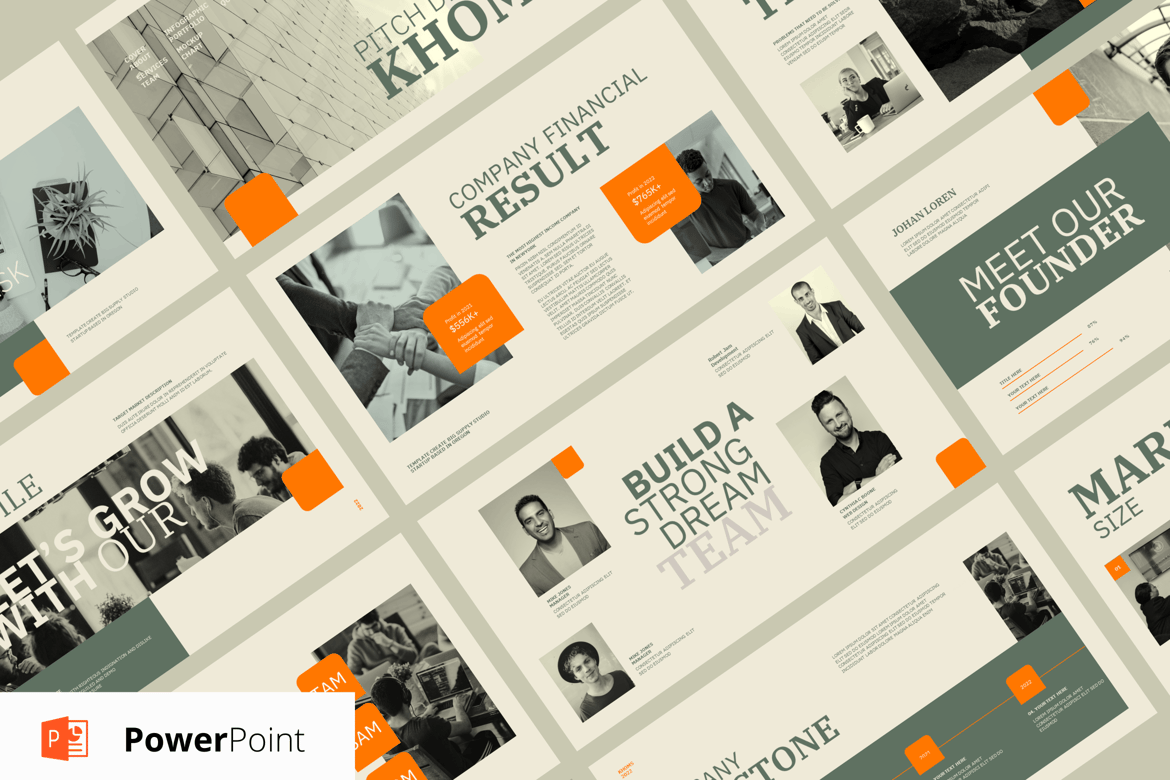 Template Presentasi PowerPoint Khoms yang Menarik dan Profesional