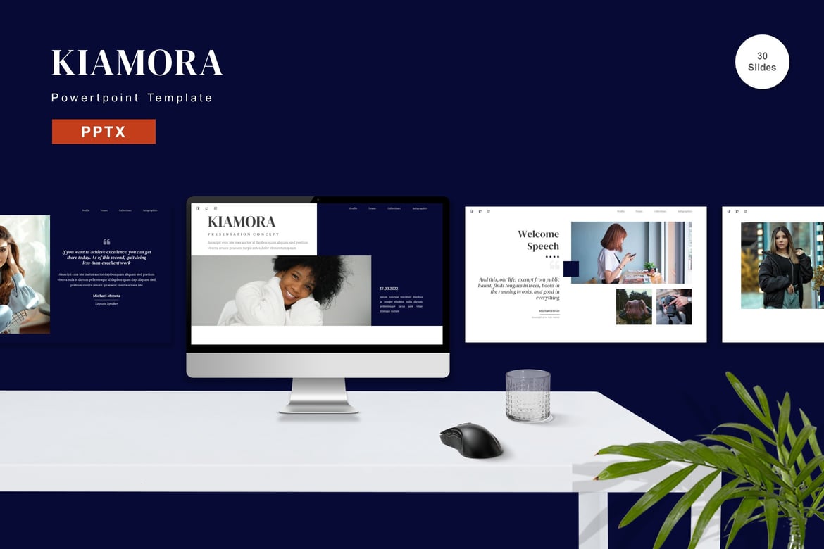 Kiamora - Template PowerPoint Kreatif untuk Presentasi yang Mengesankan
