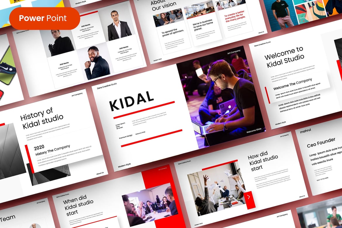 Kidal – Template PowerPoint Bisnis yang Menarik