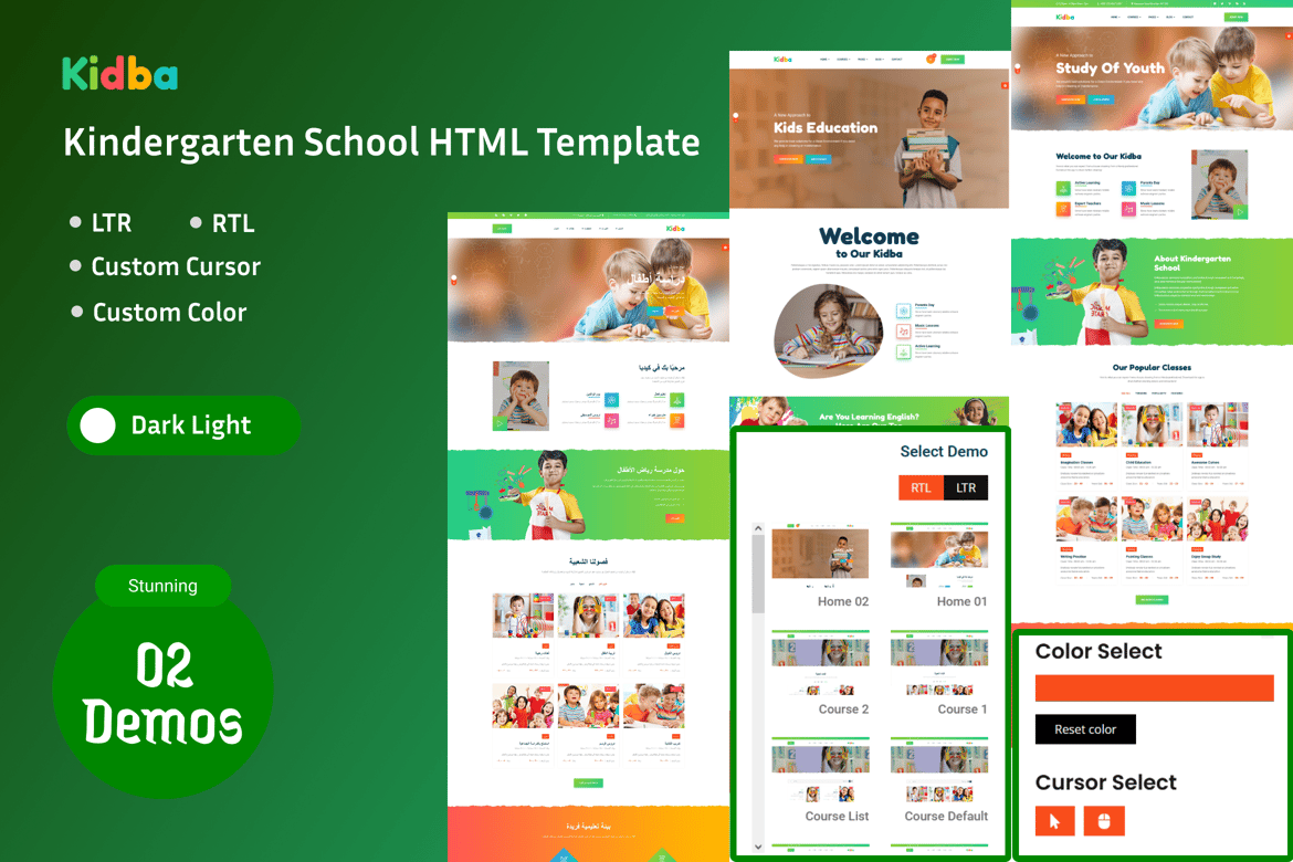 Kidba - Template Website Pendidikan Anak dan Taman Kanak-Kanak