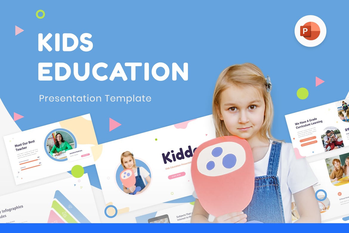 Template PowerPoint Edukasi Anak Kidda – Solusi Kreatif untuk Presentasi Edukasi