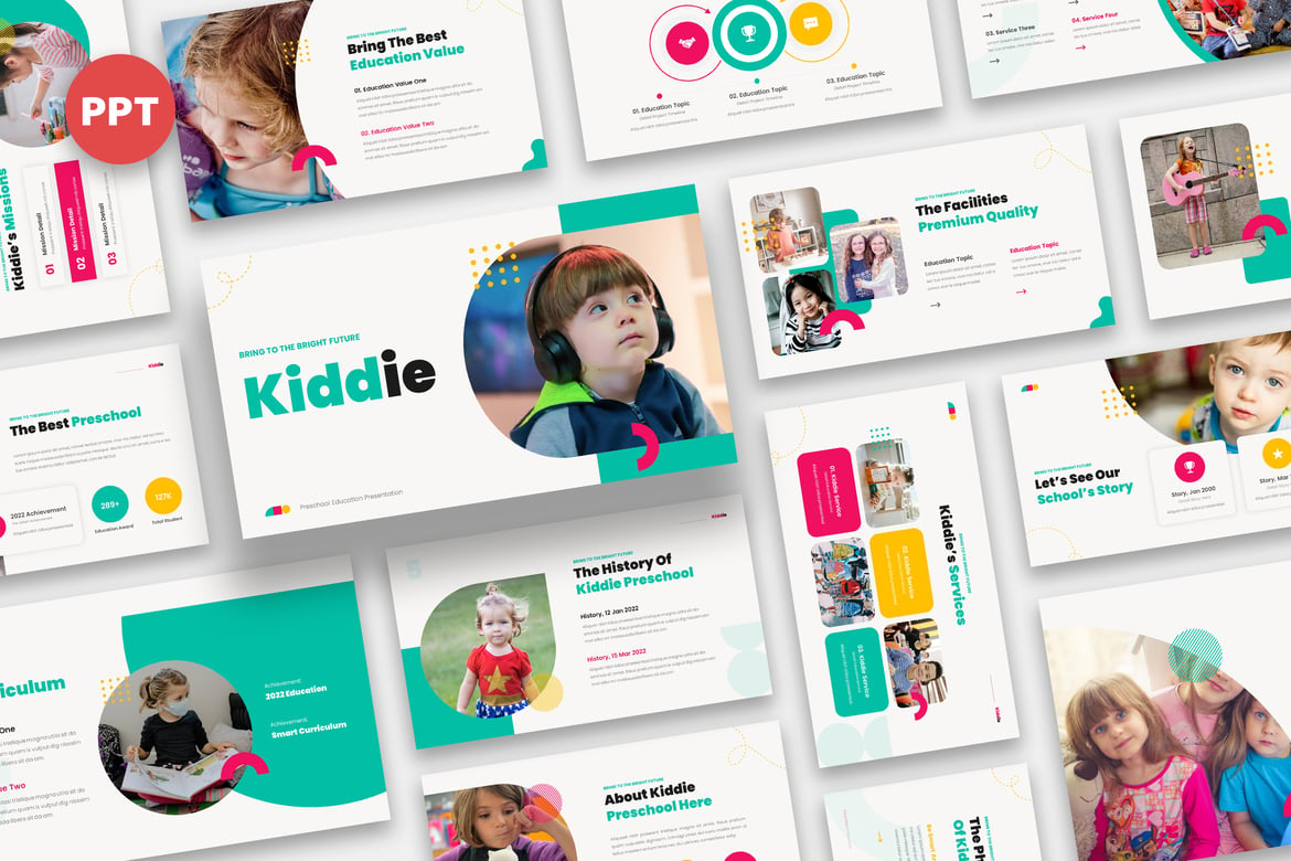 Template Presentasi Anak - Powerpoint Kreatif untuk Pra-Sekolah