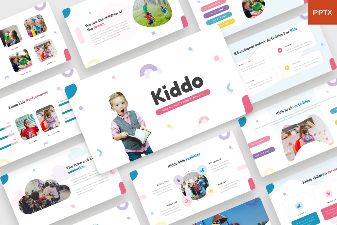 Kiddo - Template Presentasi PowerPoint Ceria untuk Anak