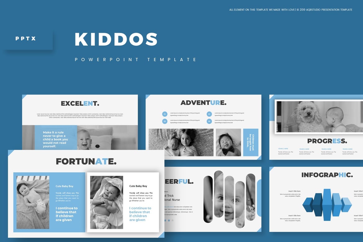 Kiddos - Template PowerPoint Kreatif dan Serbaguna