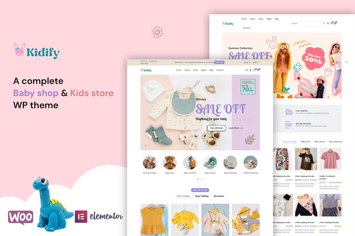 Kidify - Tema WordPress Toko Anak dan Bayi yang Menarik