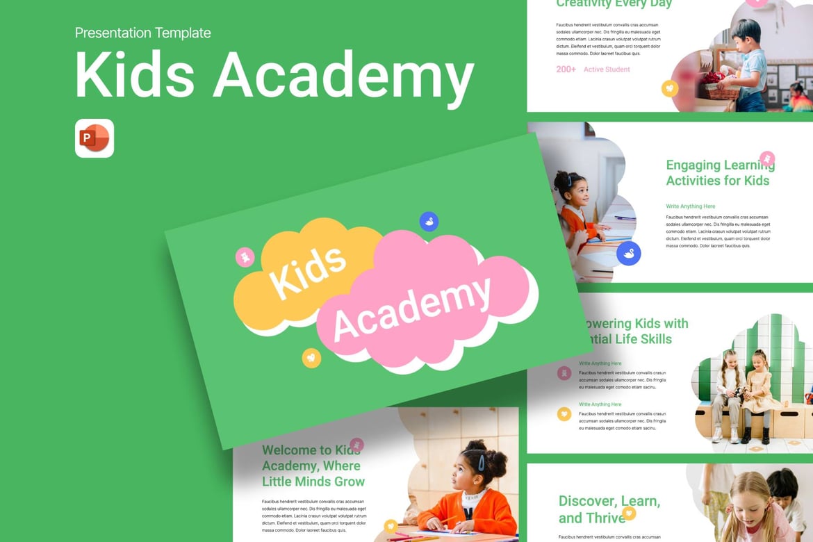 Template PowerPoint Anak yang Menarik dan Mudah Digunakan