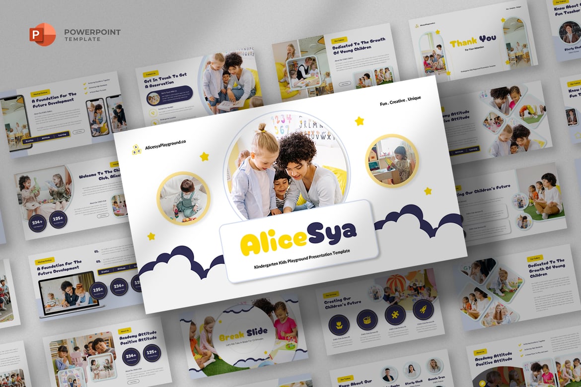 Template Powerpoint Anak & Pendidikan TK yang Menarik