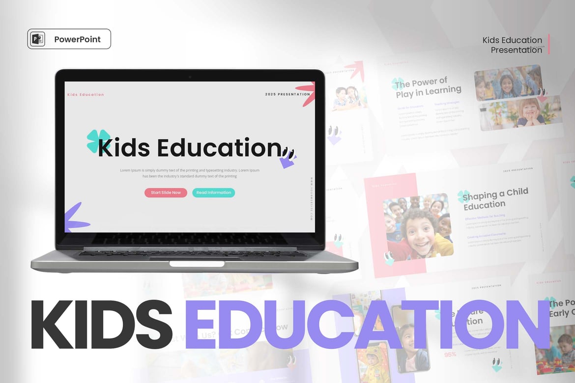 Template Powerpoint Edukasi Anak yang Menarik