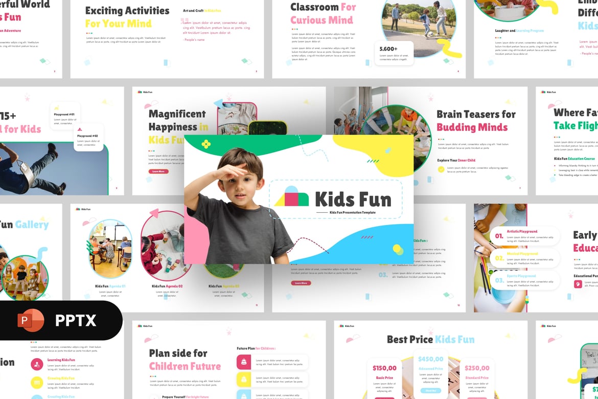 Template PowerPoint Seru untuk Anak-anak