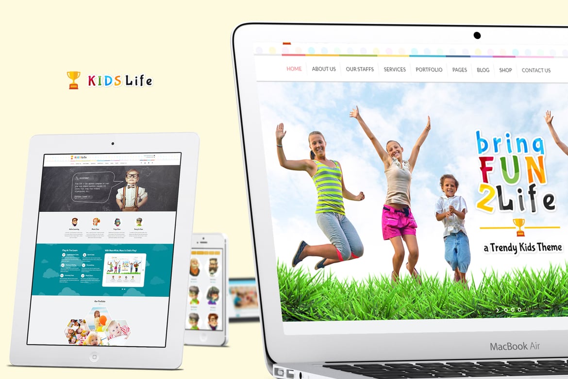 Kids Life - Template Web Anak yang Trendy dan Menarik