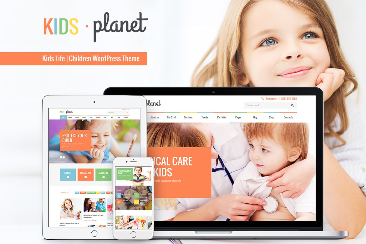 Kids Planet - Tema WordPress Serbaguna untuk Anak-anak