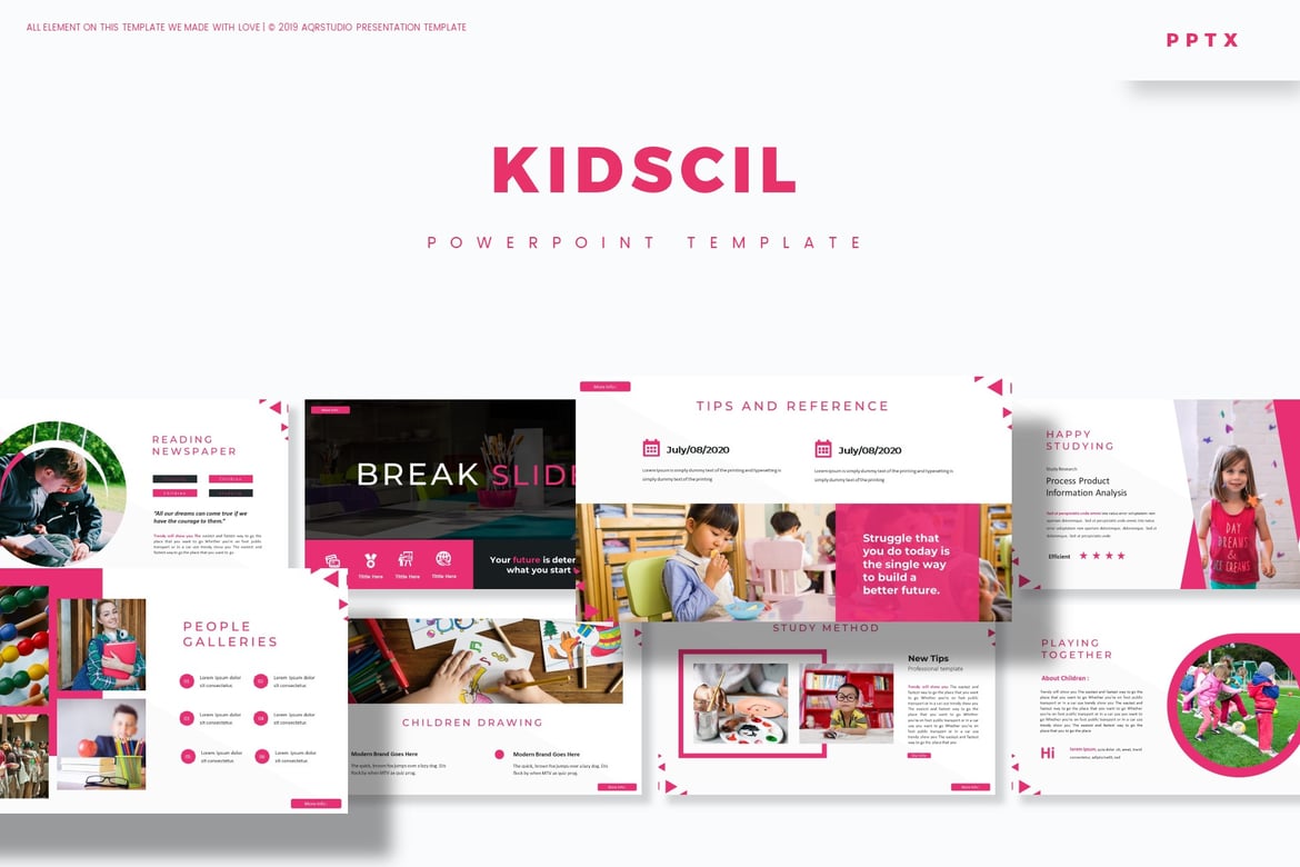 Kidscil - Template PowerPoint Kreatif untuk Presentasi Anda