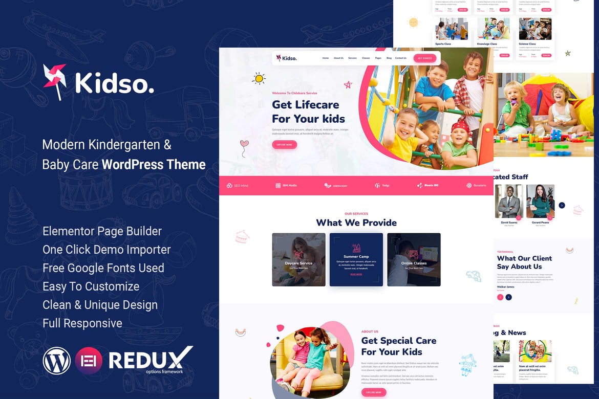 Kidso - Tema WordPress Ramah Anak untuk Taman Kanak-Kanak Anda