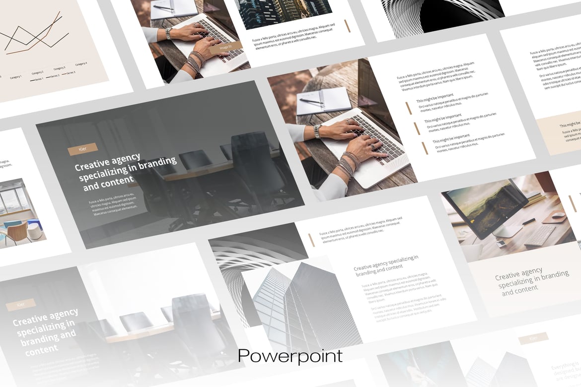 Template Powerpoint Kreatif Kier - Solusi Presentasi Profesional