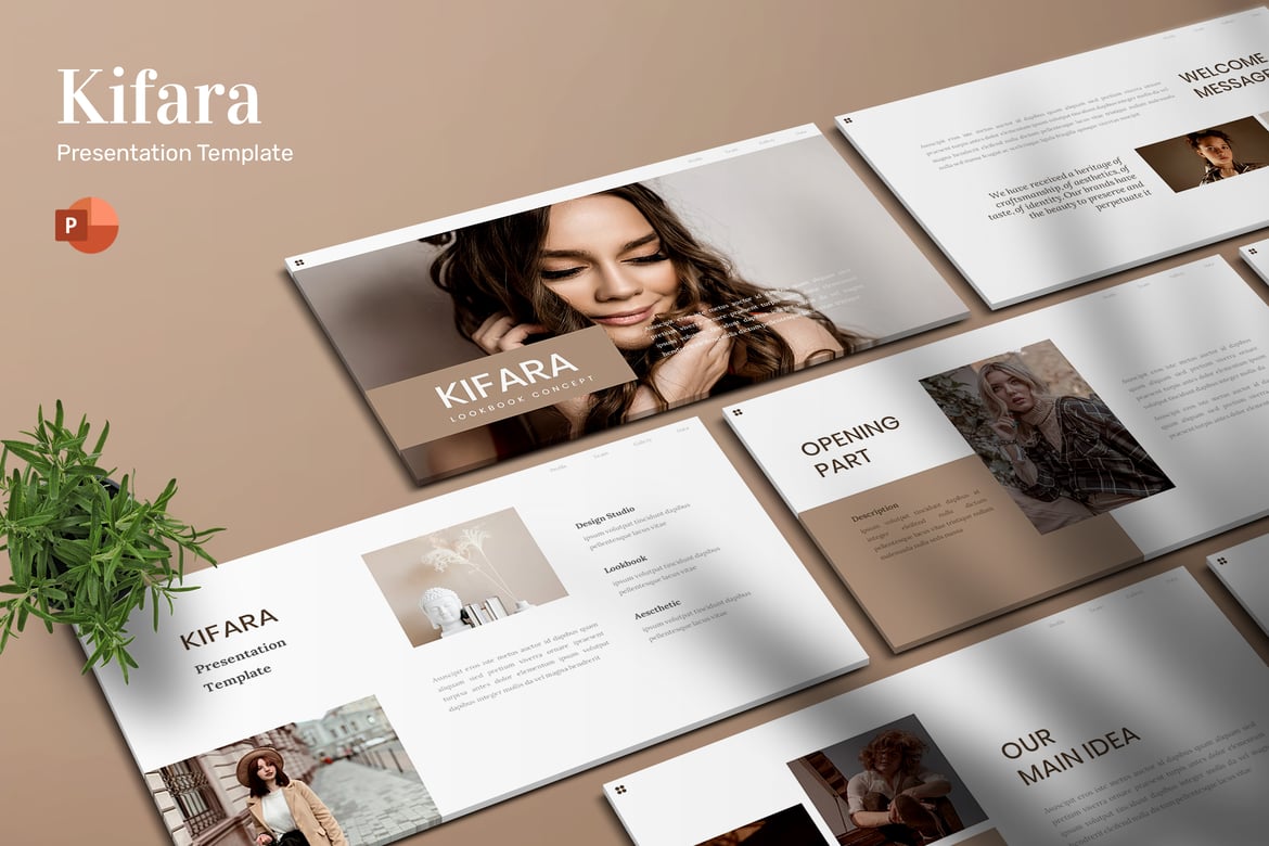 Kifara - Template PowerPoint Fashion yang Menarik