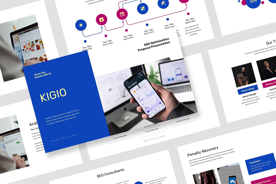 Kigio: Template Presentasi Proposal SEO yang Menarik dan Profesional