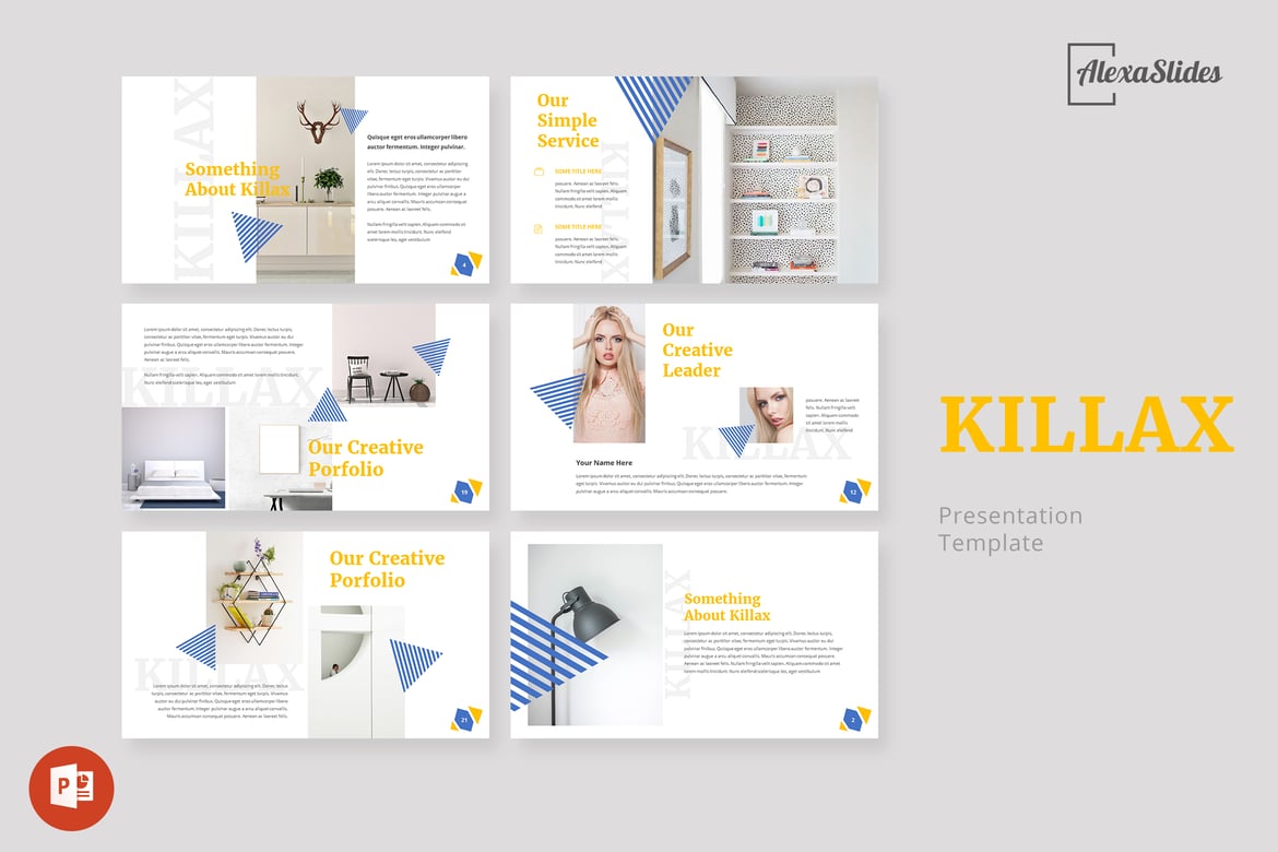 Kilax - Template Powerpoint Kreatif yang Memukau