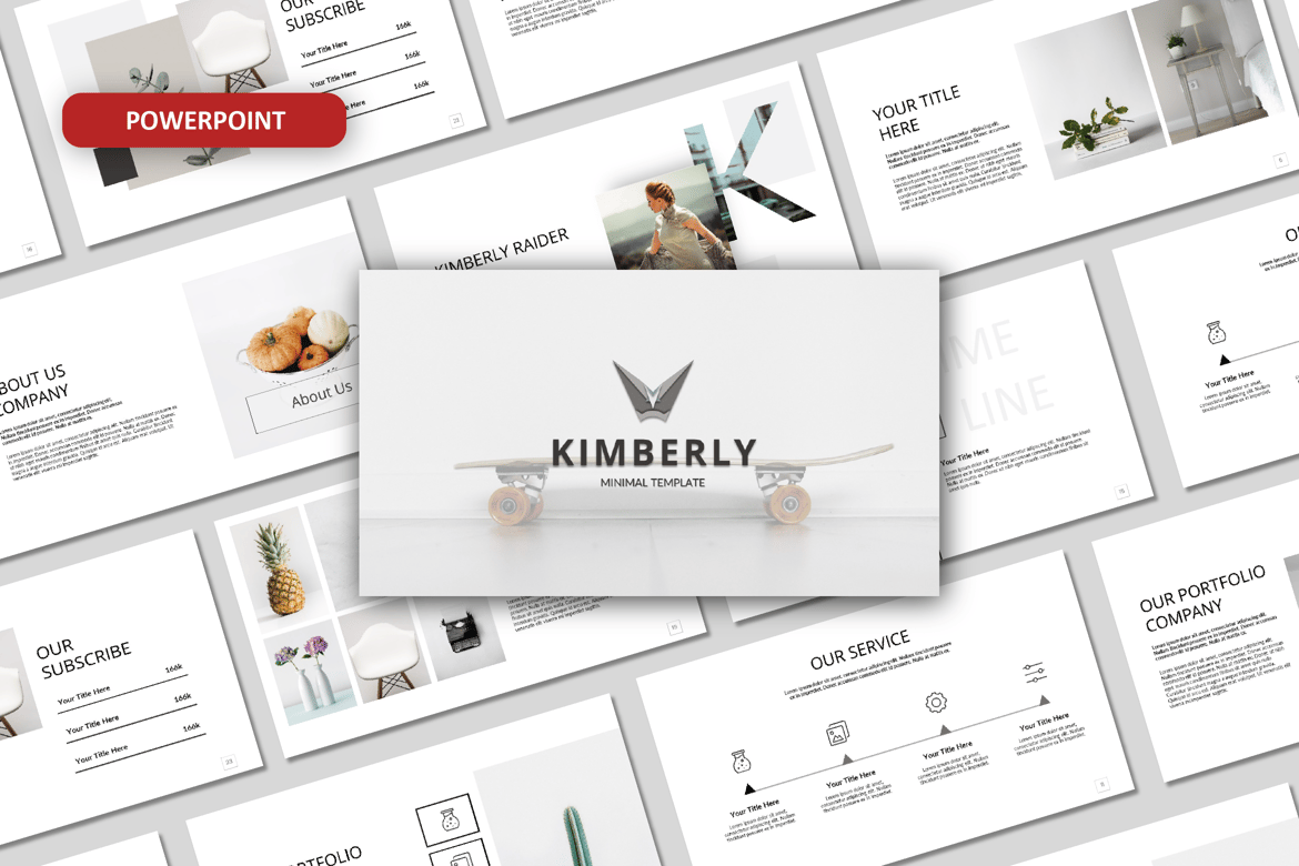 Template PowerPoint Kimberly yang Elegan dan Serbaguna