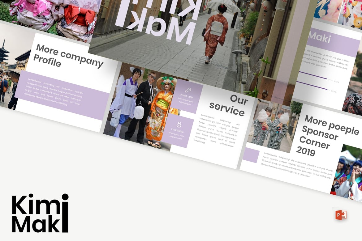Template Presentasi Kimimaki - PowerPoint Modern dan Kreatif
