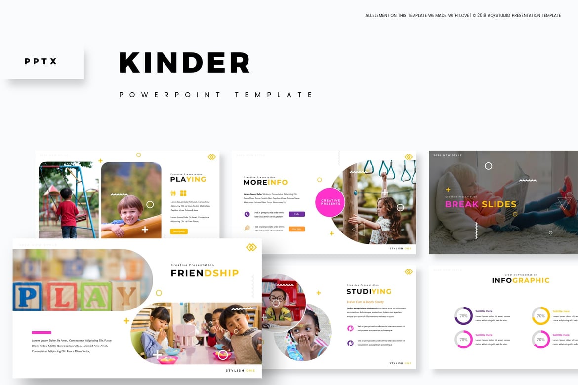 Template Powerpoint Kinder - Solusi Presentasi Profesional Anda