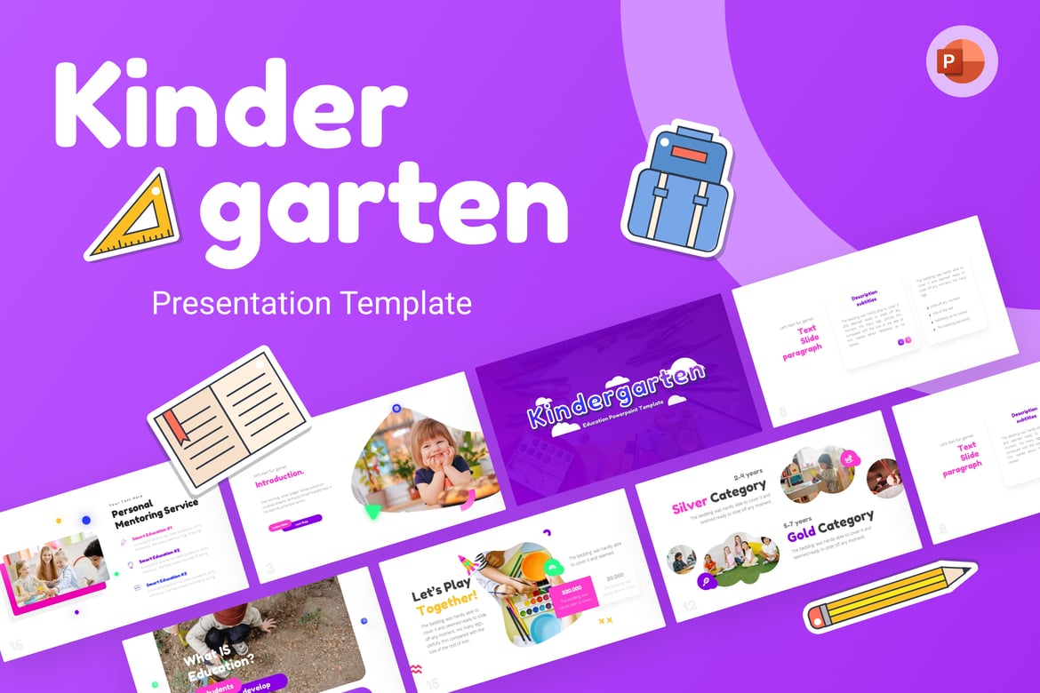 Template PowerPoint Pendidikan TK yang Menarik dan Kreatif