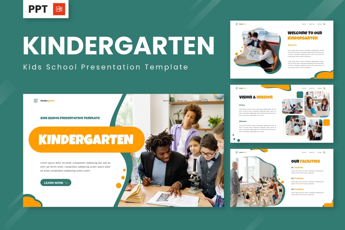 Template PowerPoint Sekolah Anak - Untuk Presentasi Kreatif di TK