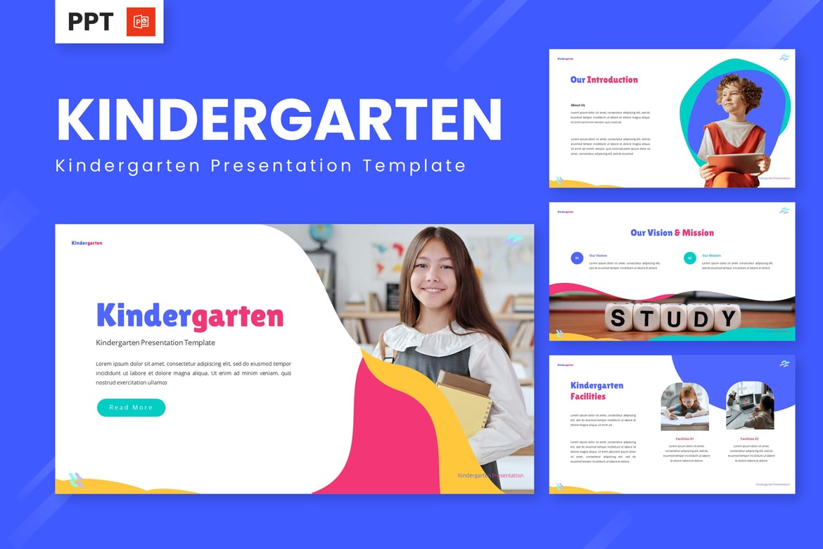 Template Presentasi Powerpoint Anak Usia Dini yang Ceria dan Menarik