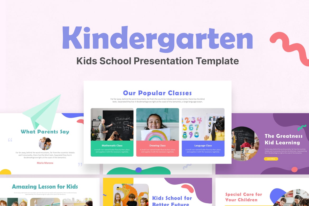 Template Presentasi Powerpoint Anak TK yang Menarik