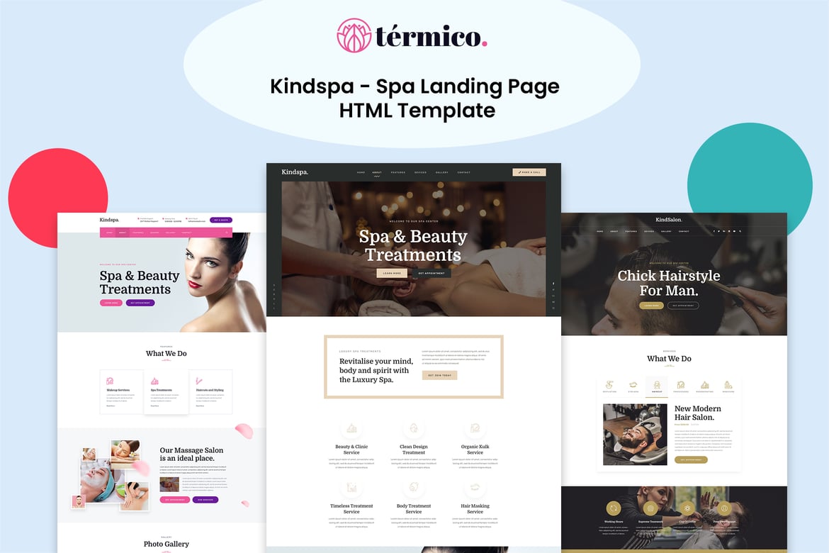Kindspa - Template Website Spa dan Salon Kecantikan yang Menawan
