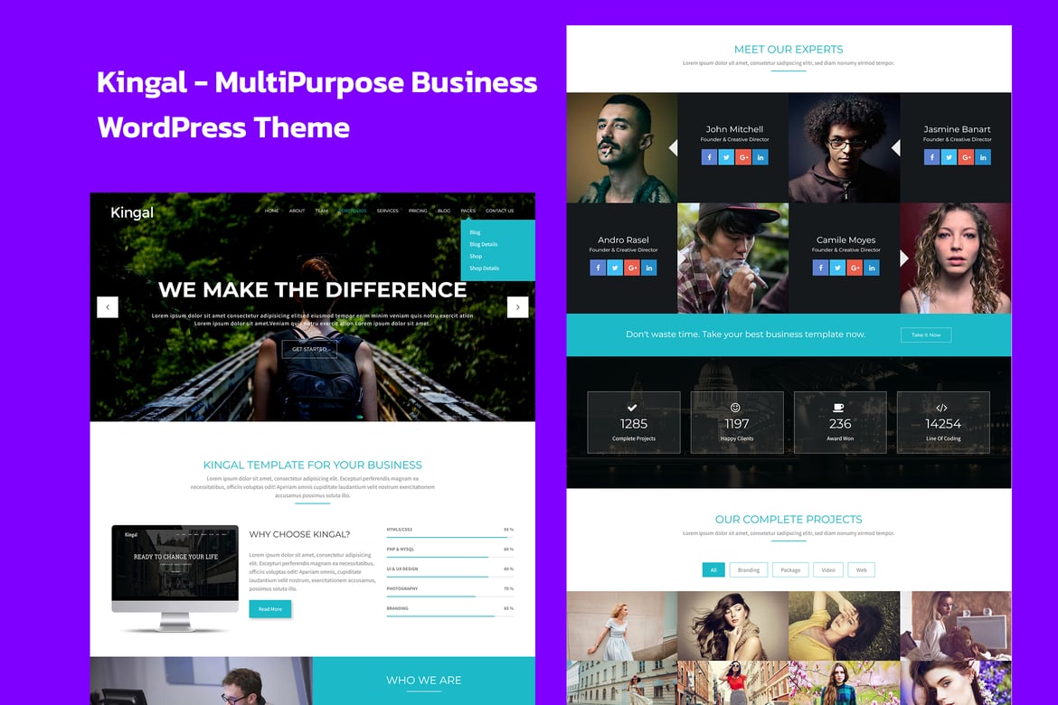 Kingal - Tema WordPress Serbaguna yang Menakjubkan