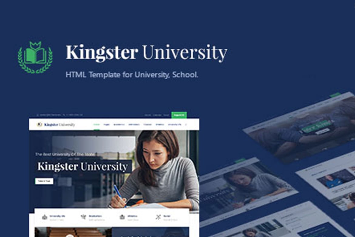 Kingster - Template Website Pendidikan yang Menarik