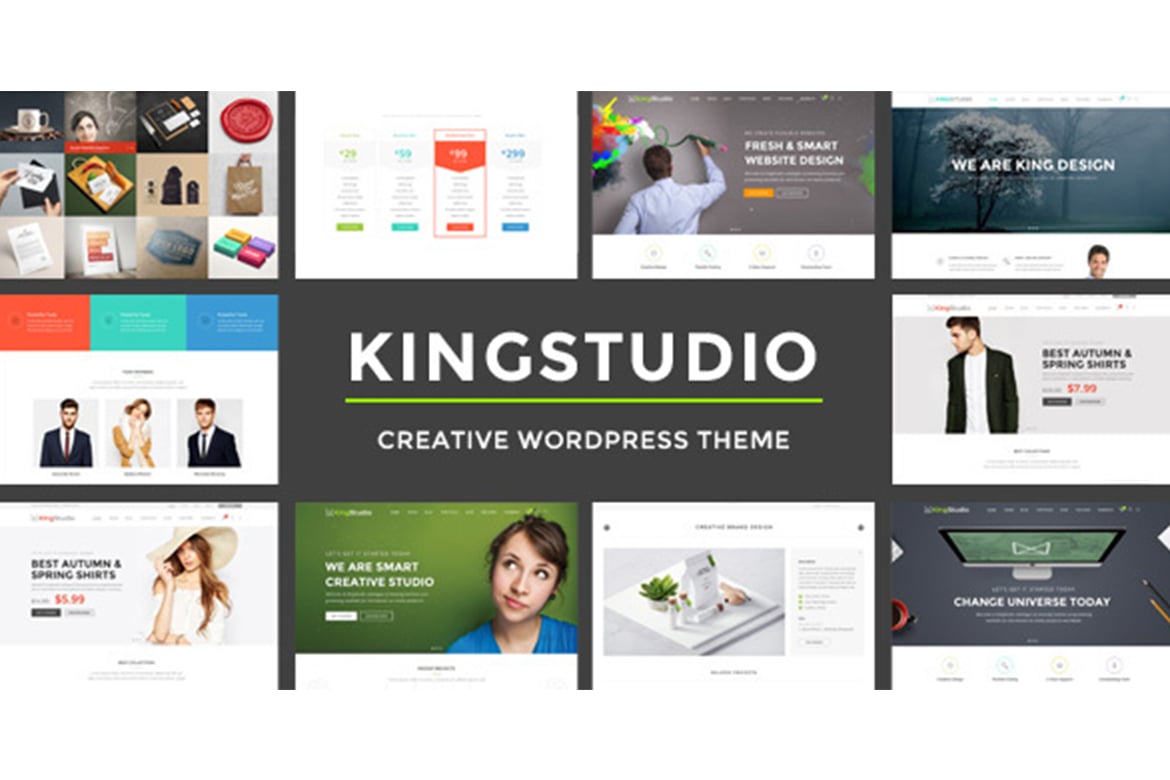 Kingstudio - Template Website Serba Guna yang Modern dan Minimalis