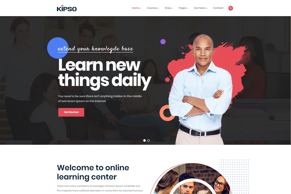 Kipso - Tema WordPress LMS untuk Pendidikan Modern