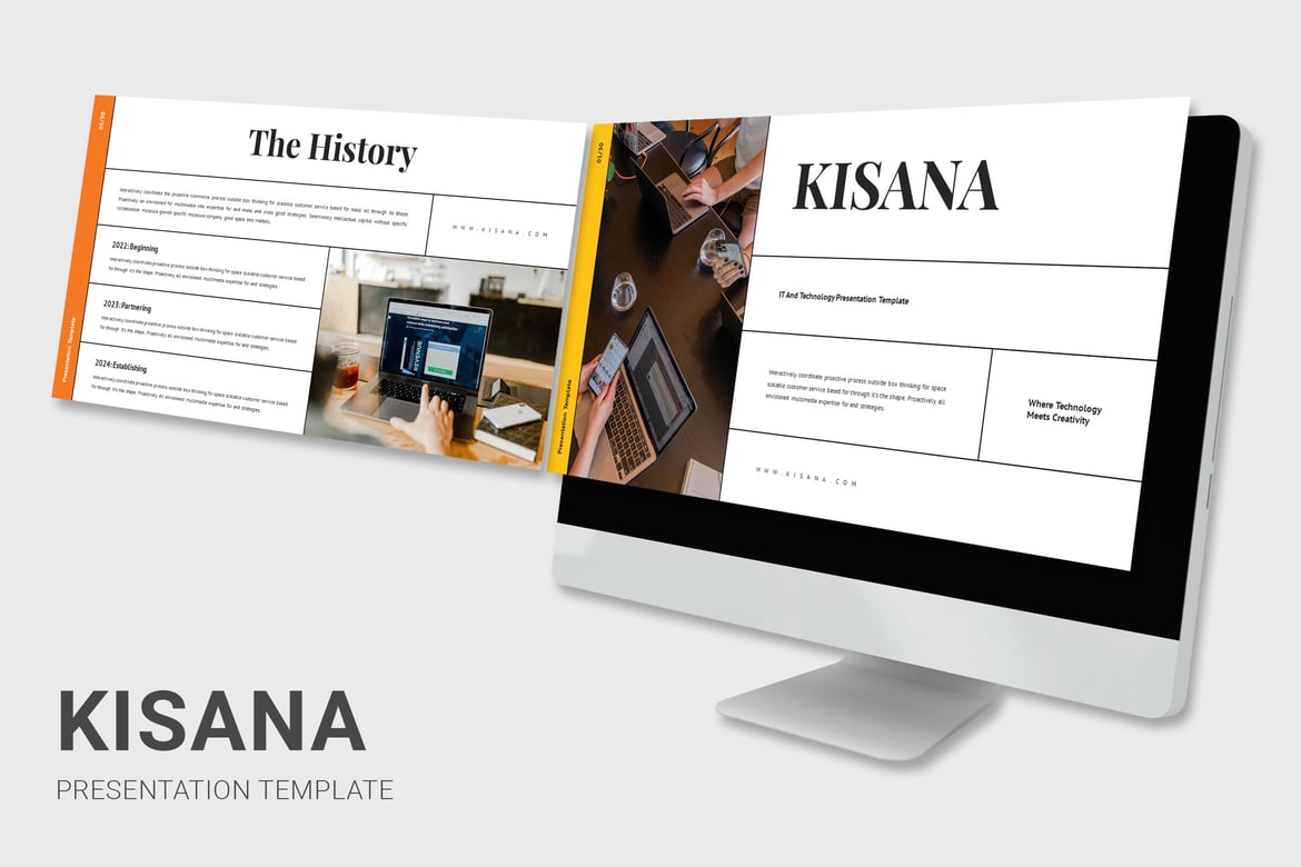 Kisana - Template Powerpoint IT dan Teknologi yang Menarik