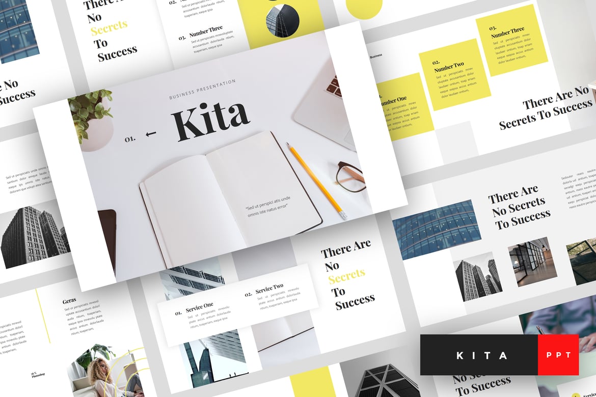 Template PowerPoint Bisnis Kita - Solusi Presentasi Profesional Anda