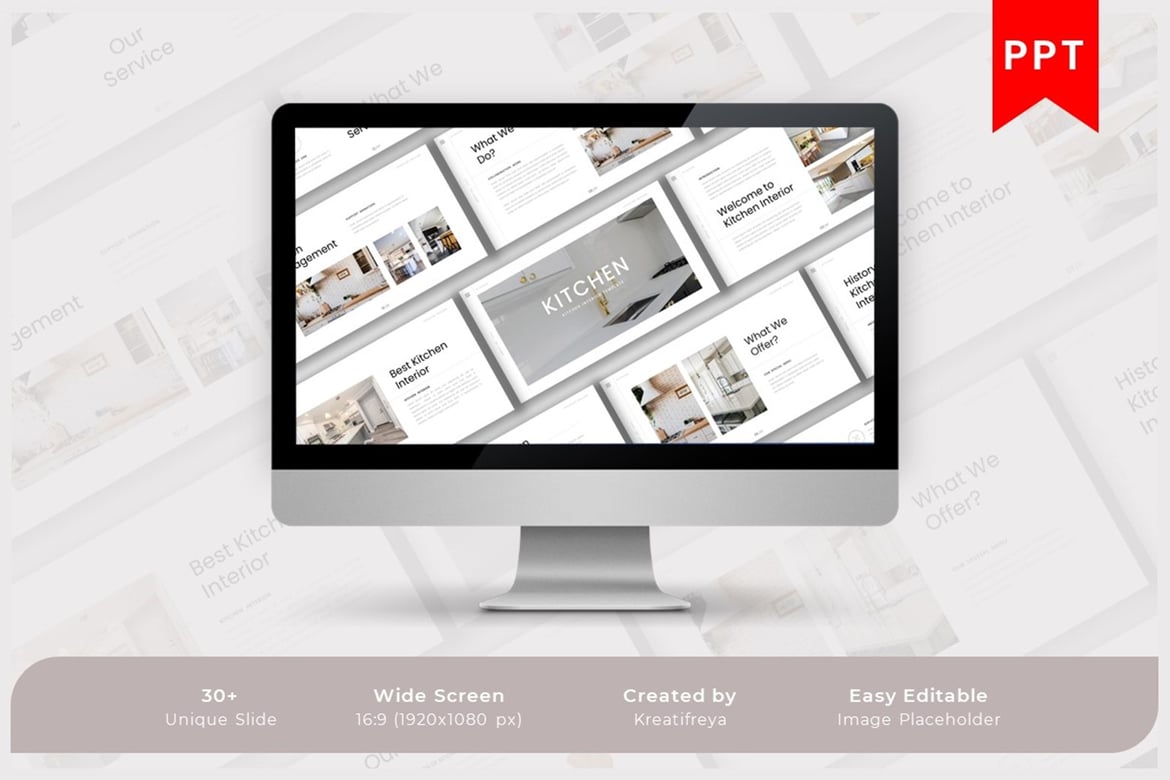 Template PowerPoint KITCHEN yang Menarik untuk Bisnis Anda