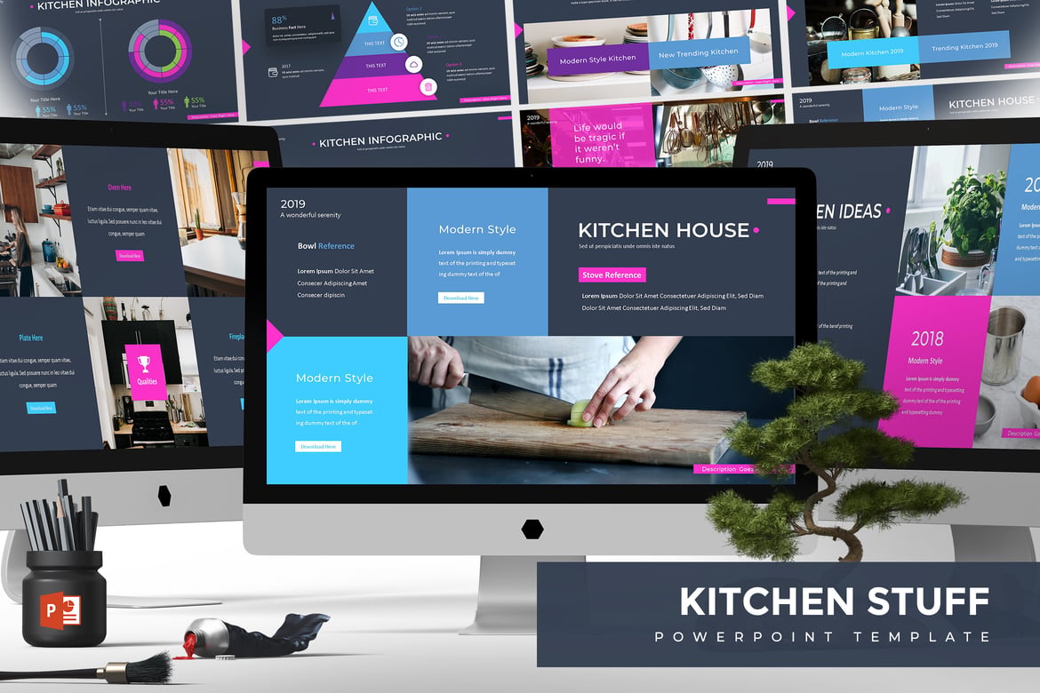 Template PowerPoint Dapur - Solusi Presentasi Kreatif Anda
