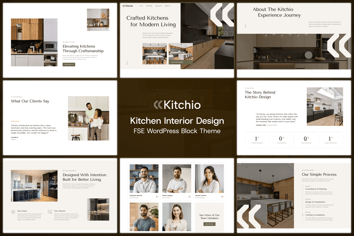 Kitchio – Tema WordPress untuk Kabinet Dapur & Furnitur Modern