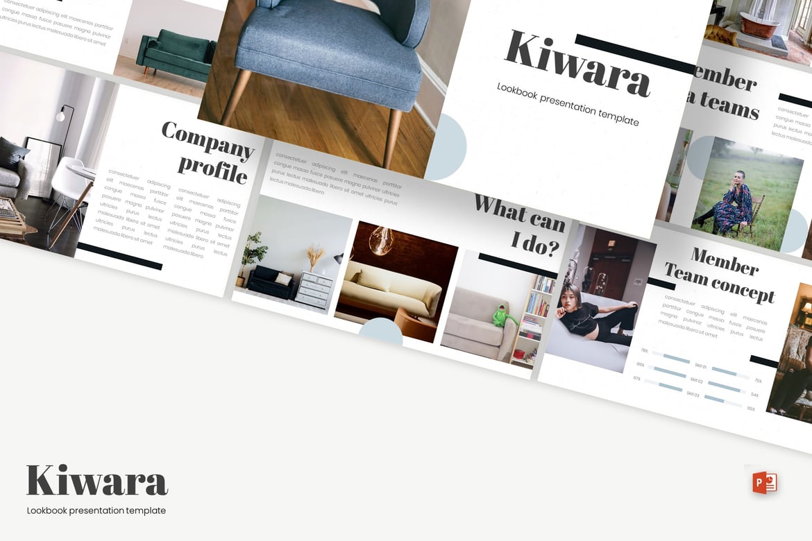Kiwara - Template PowerPoint Modern dan Sederhana