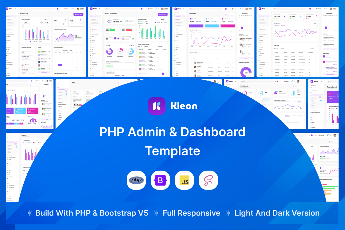 Kleon - Template Website Admin & Dashboard Modern