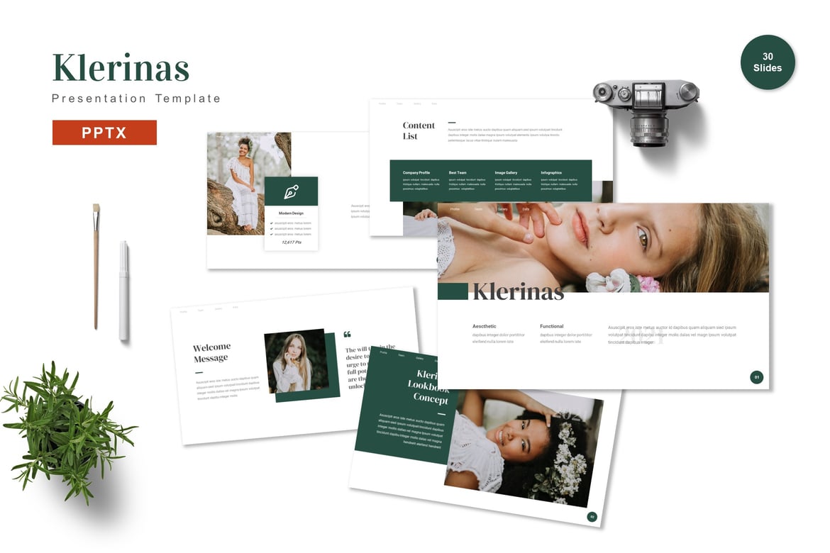 Klerinas - Template PowerPoint Profesional untuk Segala Kebutuhan