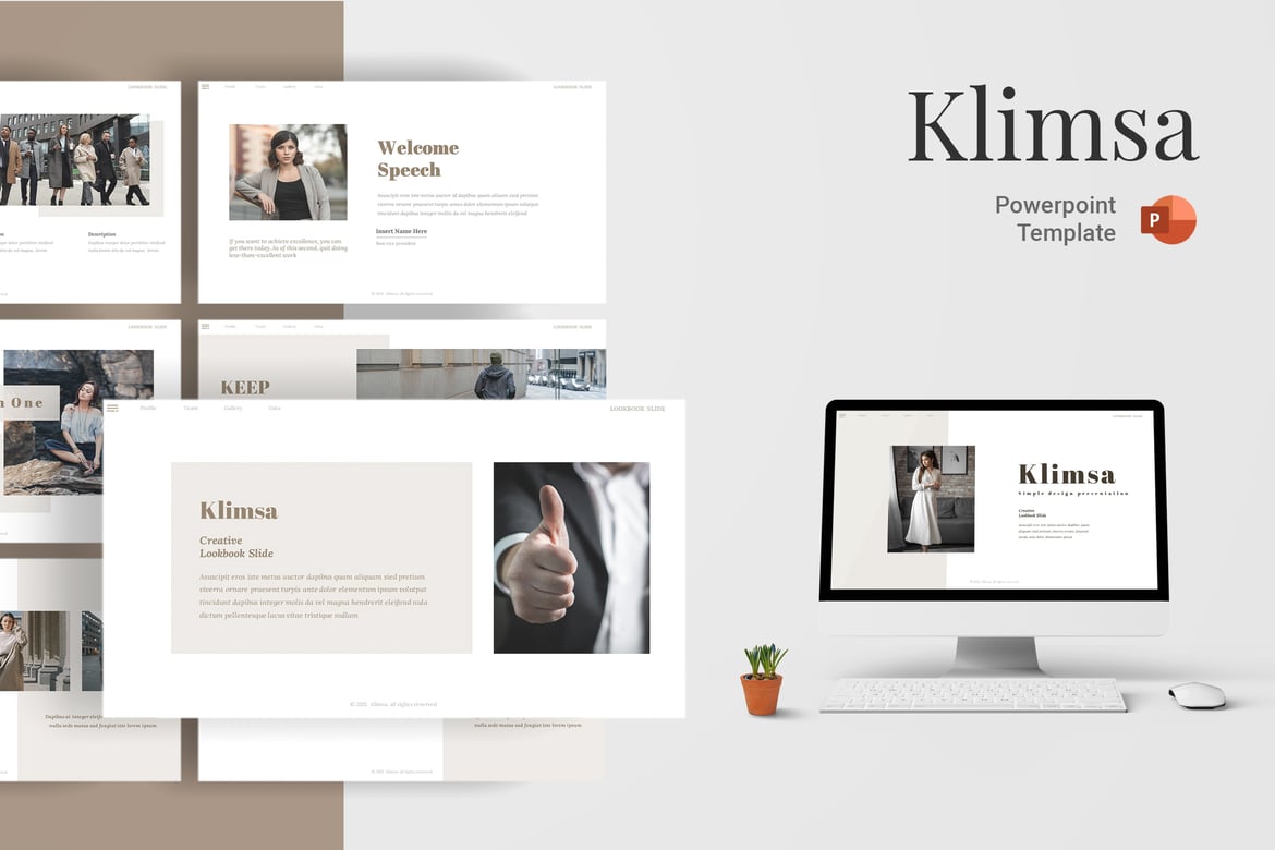 Klimsa - Template Powerpoint Kreatif dan Profesional