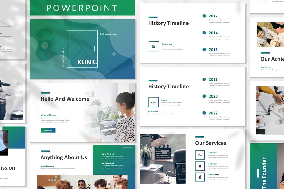 Klink - Template Powerpoint Bisnis yang Elegan dan Profesional
